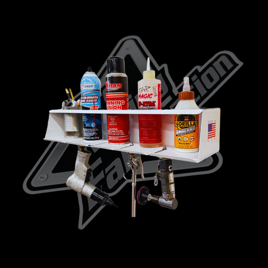 Heavy-Duty Air Tool & Aerosol Can Holder – Magnetic or Wall-Mount
