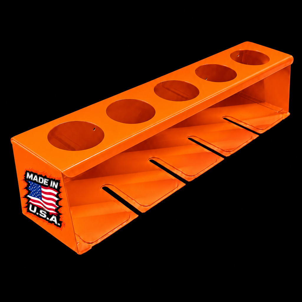 Heavy-Duty Air Tool & Aerosol Can Holder – Magnetic or Wall-Mount
