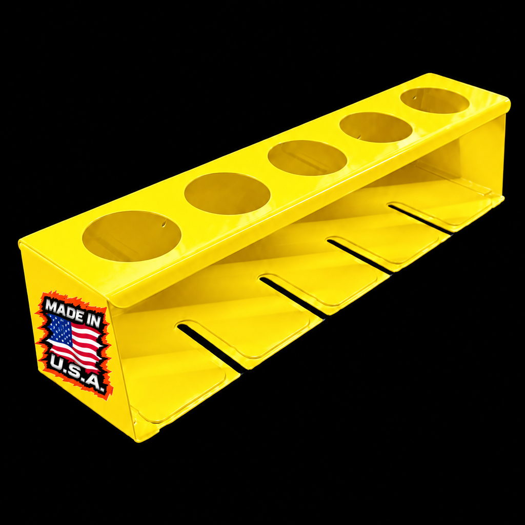 Heavy-Duty Air Tool & Aerosol Can Holder – Magnetic or Wall-Mount
