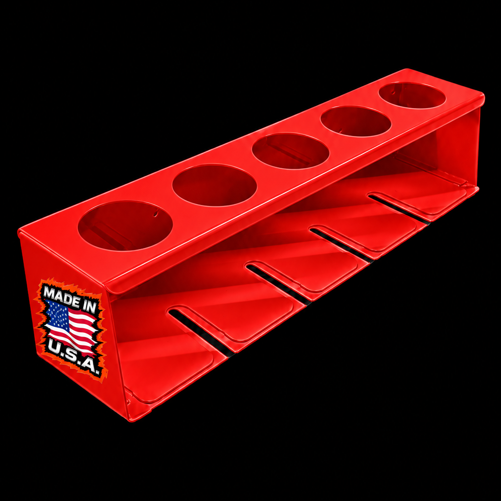 Heavy-Duty Air Tool & Aerosol Can Holder – Magnetic or Wall-Mount