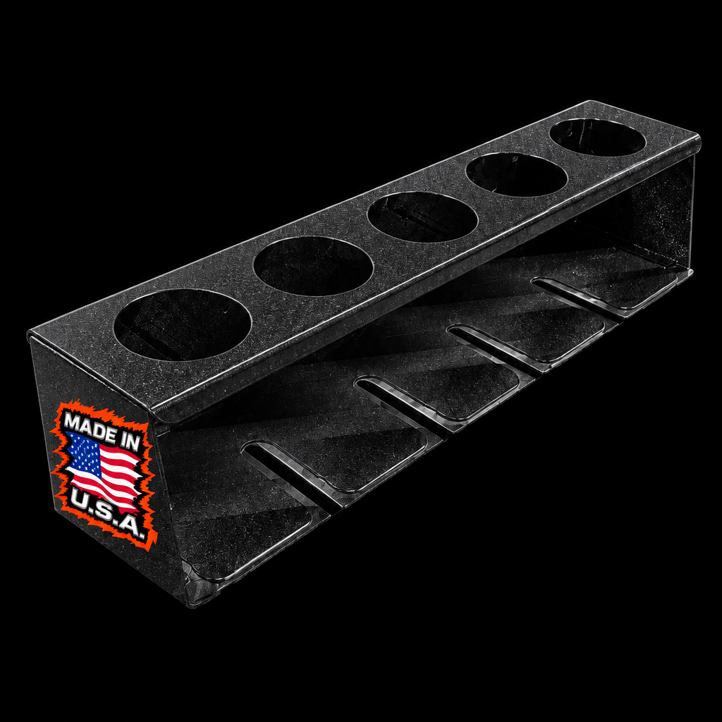 Heavy-Duty Air Tool & Aerosol Can Holder – Magnetic or Wall-Mount