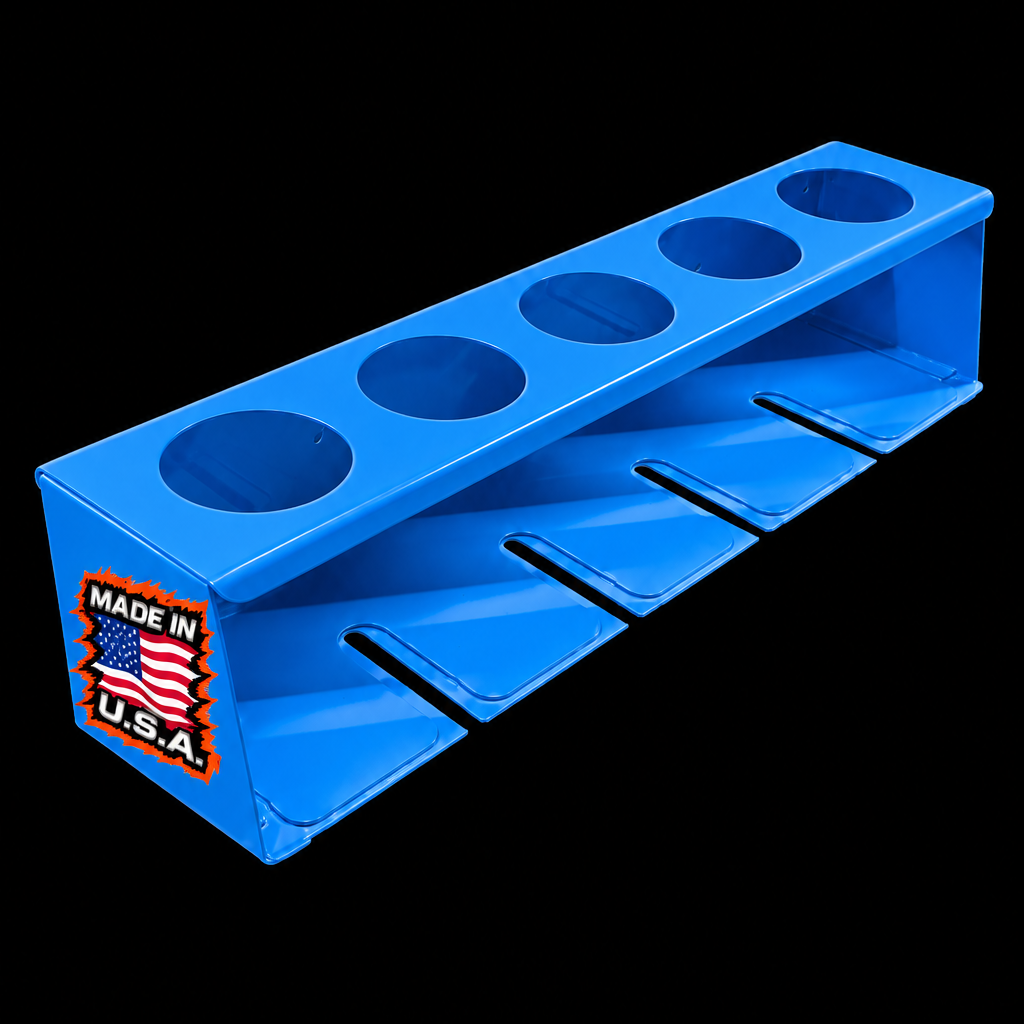 Heavy-Duty Air Tool & Aerosol Can Holder – Magnetic or Wall-Mount
