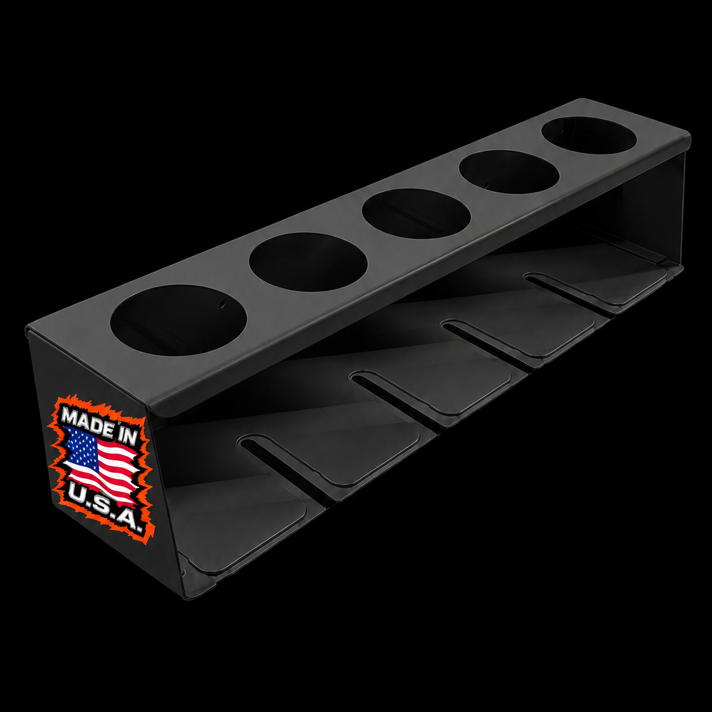 Heavy-Duty Air Tool & Aerosol Can Holder – Magnetic or Wall-Mount